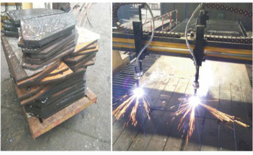 雙等離子切割現(xiàn)場(chǎng) 雙等離子切割現(xiàn)場(chǎng)